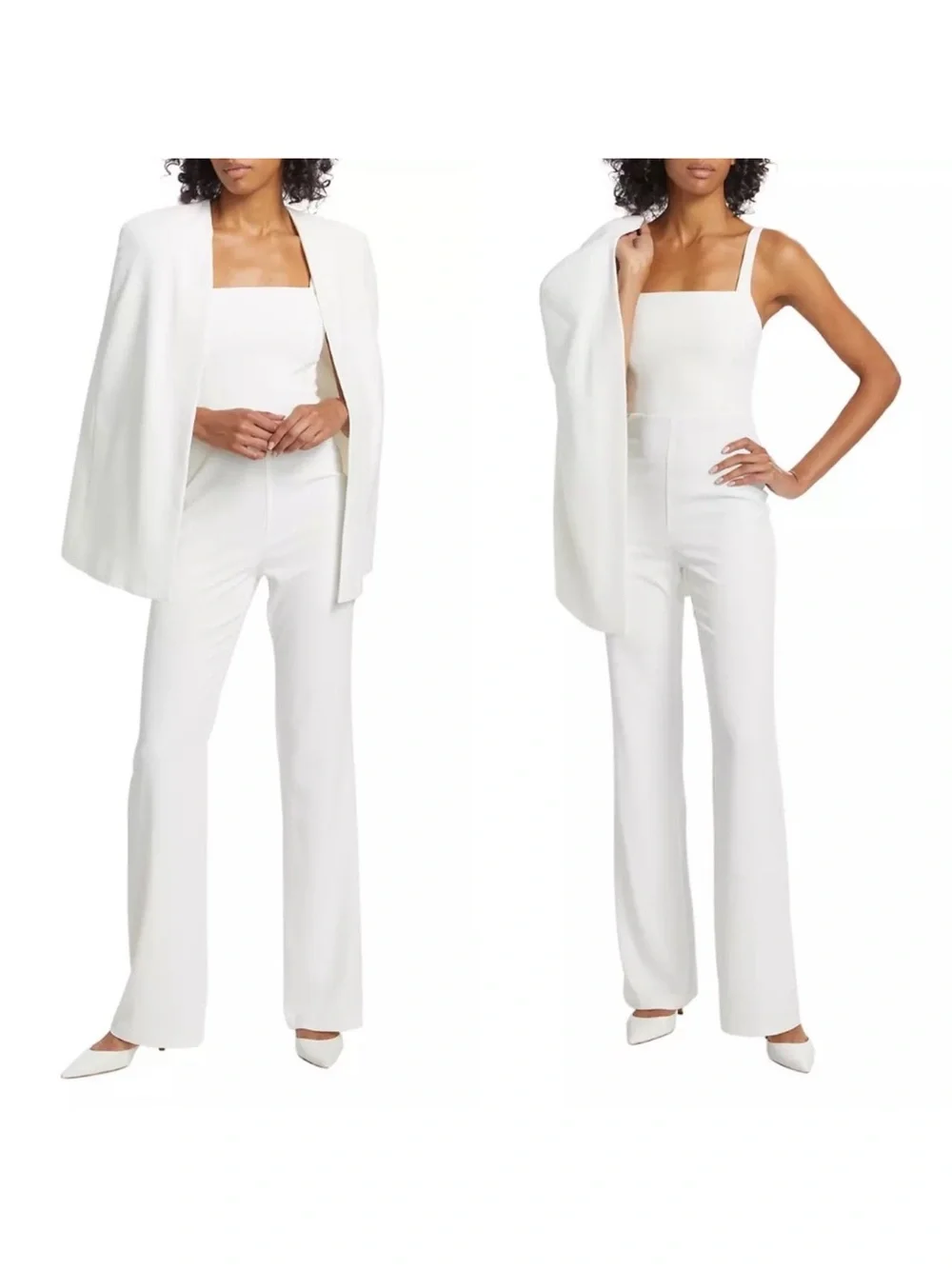 NWT alice + olivia Nova Cape Jumpsuit and Detachable Cape  Size 4
